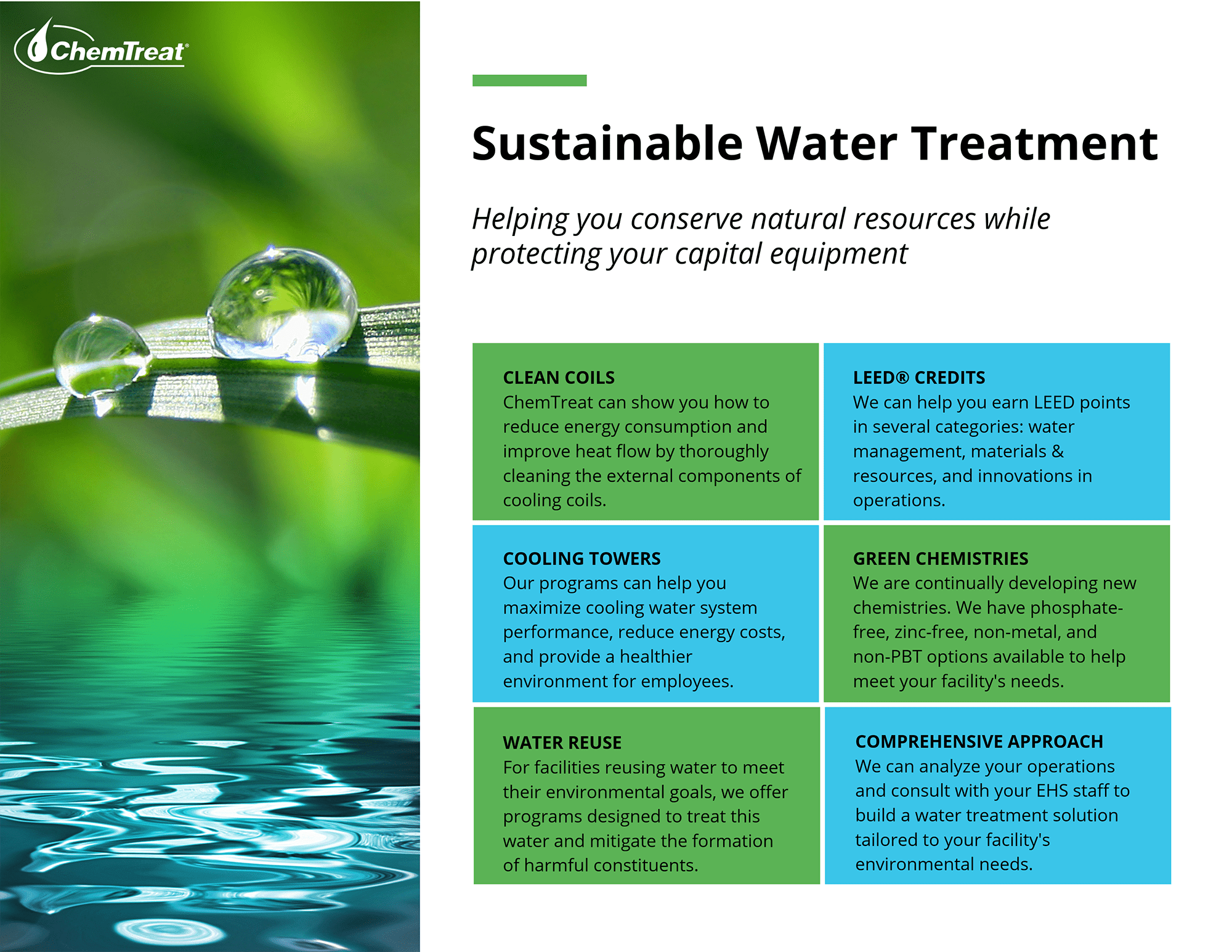 Tratamento de água sustentável
