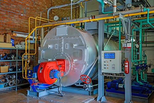 Pontos e parâmetros de amostra para geradores de vapor industriais de baixa pressão