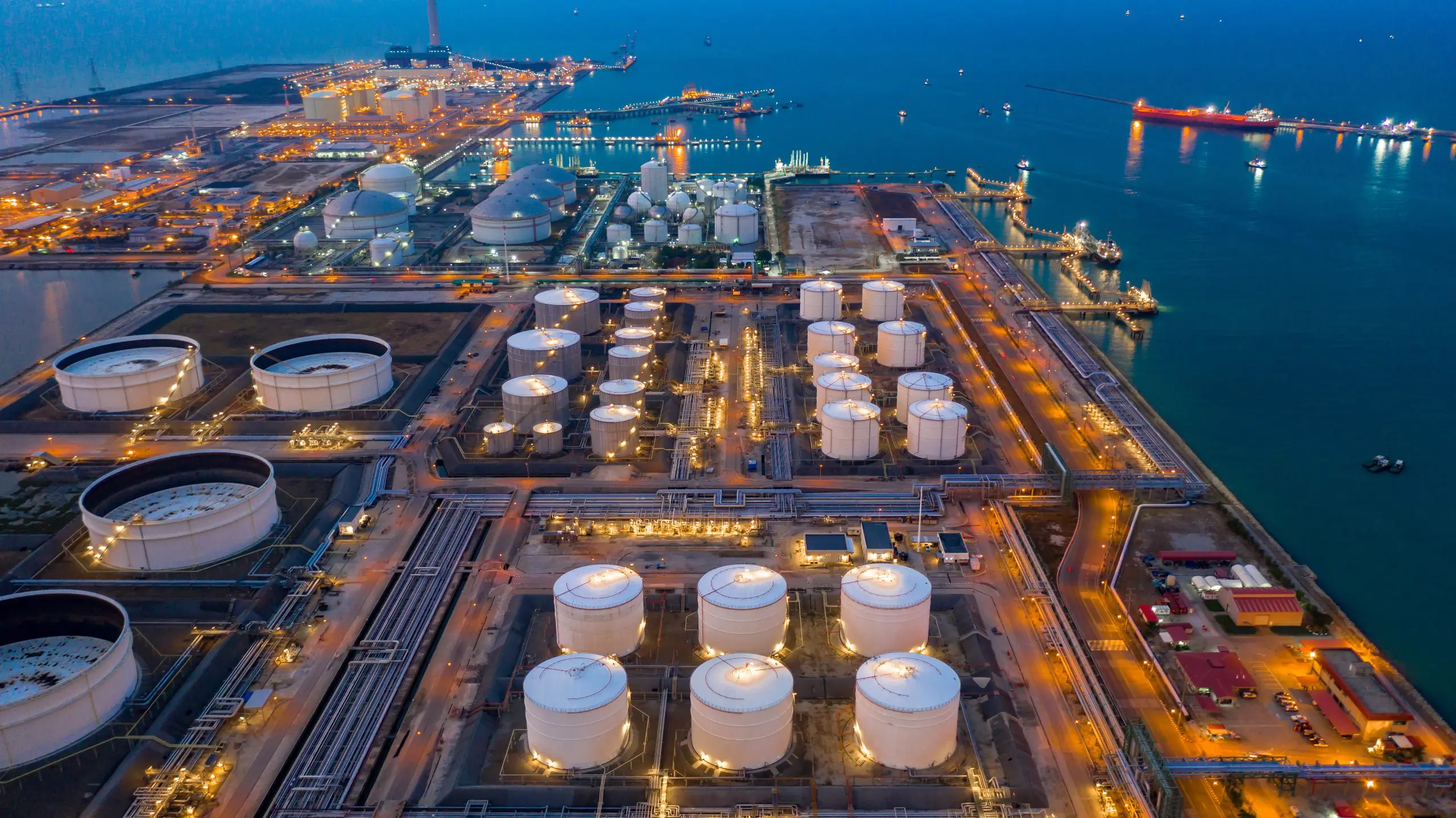 instalações de coleta de petróleo e gás